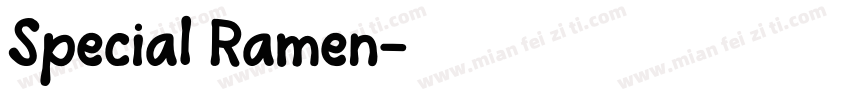 Special Ramen字体转换